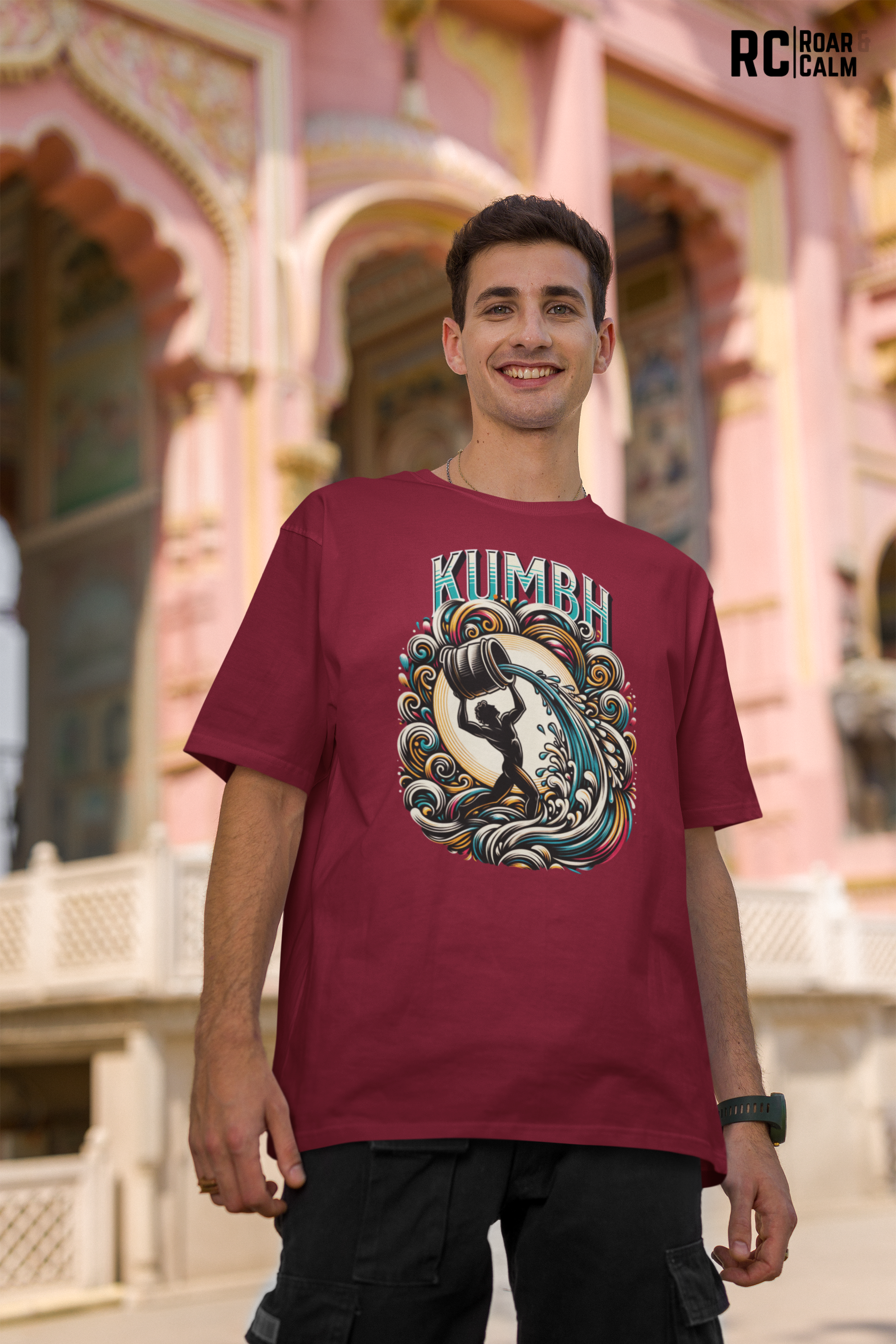 Kumbha Zodiac Oversized T-Shirt (UNISEX) – Roar & Calm Collection
